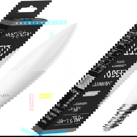 Mexen Nova LED izzó E14, C37, 10W, Meleg - 3000K, 1055 lm - L102-E14-1030-01