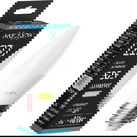 Mexen Nova LED izzó E27, C37, 5W, Meleg - 3000K, 525 lm - L102-E27-0530-01