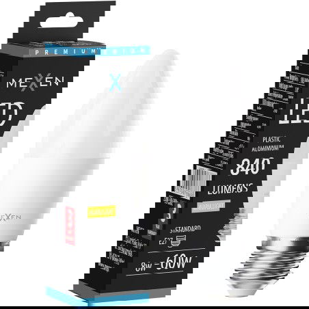 Mexen Nova Bec LED E27, C37, 8W, Caldă - 3000K, 840 lm - L102-E27-0830-01