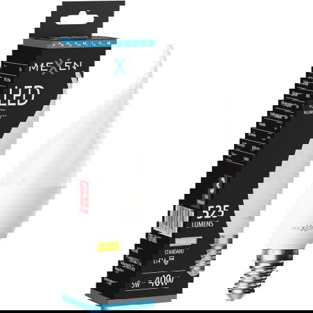 Mexen Nova Bec LED tip flacără E14, C37, 5W, Cald - 3000K, 525 lm - L106-E14-0530-01