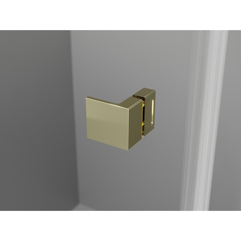 Mexen Lunar L Duo ușă de duș batantă 140 cm, transparentă, aurie - 834DL-140-000-50-00