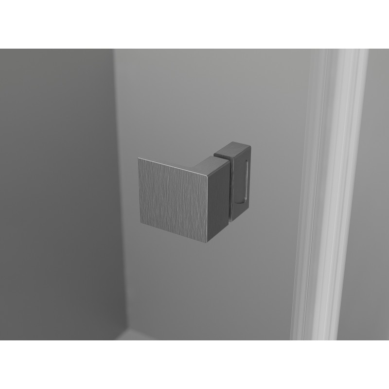 Mexen Lunar L Duo ușă de duș batantă 170 cm, transparentă, gri metalizat periat - 834DL-170-000-66-00