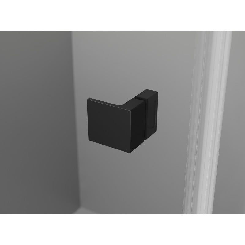 Mexen Lunar L Duo uși de duș pivotante 160 cm, transparente, negre - 834DL-160-000-70-00