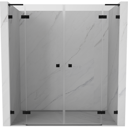 Mexen Lunar L Duo zuhanyajtó nyíló 170 cm, átlátszó, fekete - 834DL-170-000-70-00