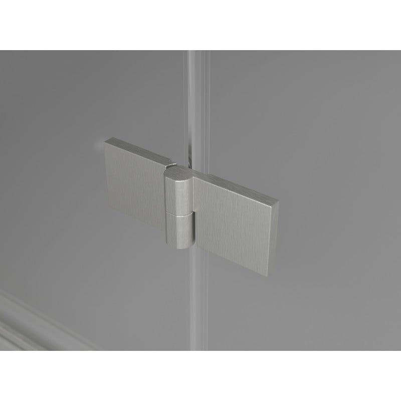 Mexen Lunar L Duo uși de duș batante 150 cm, transparent, nichel periat - 834DL-150-000-97-00