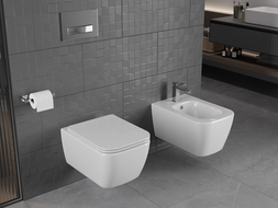Mexen Stella vas WC fără margini cu capac cu închidere lentă slim, duroplast, alb lucios - 30680900