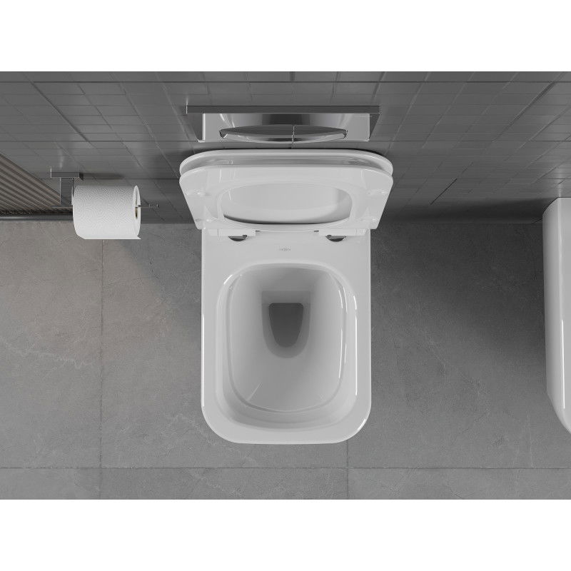 Mexen Stella vas WC Rimless cu capac cu închidere lentă slim, duroplast, alb lucios - 30680800