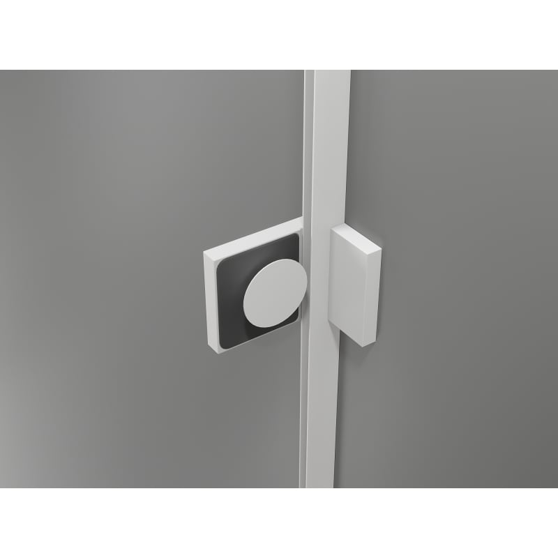 Mexen Lunar Cabină de duș Duo cu deschidere dreapta 105 x 85 cm, transparentă, albă - 834-105P-085L-20-00