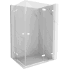 Mexen Lunar Cabină de duș Duo basculantă, dreapta, 105 x 90 cm, transparent, albă - 834-105P-090L-20-00