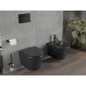 Mexen Rico perem nélküli wc csésze, Fekete matt - 3372XX85