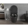 Mexen Rico perem nélküli wc csésze leeresztő automatikás ülőkével, Duroplaszt, Fekete matt - 30720185
