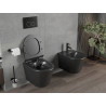 Mexen Rico vas WC fără margini cu capac cu închidere lentă slim, duroplast, negru mat - 30720185
