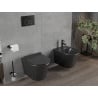 Mexen Rico perem nélküli wc csésze leeresztő automatikás ülőkével, Duroplaszt, Fekete matt - 30720185