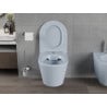 Mexen Rico perem nélküli wc csésze leeresztő automatikás ülőkével, duroplast, Szürke-Kék matt - 30724069