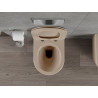 Mexen Rico Rimless WC csésze lassan lehajtható vékony ülőkével, duroplast, matt cappuccino - 30724064