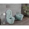 Mexen Rico perem nélküli wc csésze leeresztő automatikás ülőkével, duroplast, Világoszöld matt - 30724048