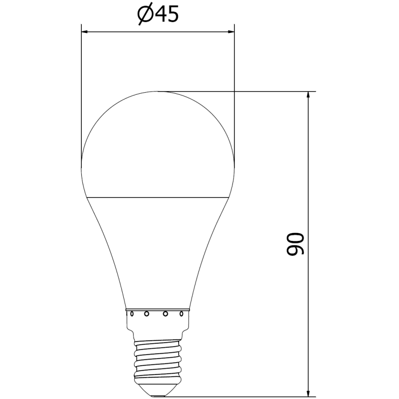 Mexen Nova Bec LED E14, G45, 9W, Cald - 3000K, 945 lm - L101-E14-0930-01