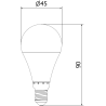 Mexen Nova LED izzó E14, G45, 10W, Hideg - 6500K, 1055 lm - L101-E14-1065-01