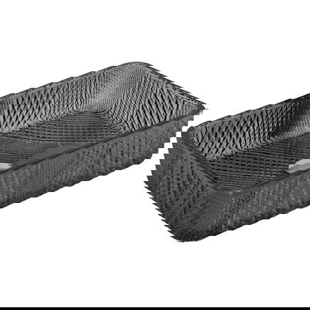 Mexen Akra lavoar din sticlă montat pe blat 46 x 33 cm, negru - 24024670