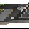 Mexen Bruno chiuvetă din granit cu 1 compartiment cu picurător 795 x 495 mm, gri, sifon Auriu - 6513791010-71-G