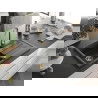 Mexen Bruno chiuvetă din granit cu 1 compartiment cu picurător 795 x 495 mm, Neagră picățele, sifon Auriu - 6513791010-76-G