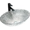 Mexen Goa chiuvetă de sticlă pe blat 50 x 36 cm, transparentă - 24085000