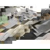 Mexen Andres chiuvetă de granit cu 1,5 compartiment cu picurător 1000 x 500 mm, Bej, sifon Auriu - 6515101510-69-G