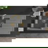 Mexen Andres chiuvetă de granit cu 1,5 compartiment cu picurător 1000 x 500 mm, gri, sifon Auriu - 6515101510-71-G