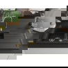 Mexen Andres chiuvetă granit de 1,5 camere cu scurgător 1000 x 500 mm negru/auriu metalic, sifon auriu - 6515101510-75-G
