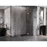 Mexen Lunar Cabină de duș dublă cu deschidere spre dreapta 115 x 70 cm, transparentă, cupru periat - 834-115P-070L-65-00