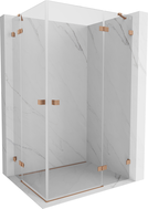 Mexen Lunar Duo cabină de duș cu deschidere dreapta 120 x 85 cm, transparent, cupru periat - 834-120P-085L-65-00