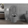 Mexen Rico Rimless WC csésze lassú záródású, vékony duroplast ülőkével, sötét szürke matt - 30724071
