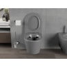 Mexen Rico vas wc fără ramă cu capac cu închidere lentă slim, duroplast, gri închis mat - 30724071
