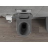 Mexen Rico Rimless WC csésze lassú záródású, vékony duroplast ülőkével, sötét szürke matt - 30724071