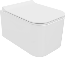 Mexen Elis Rimless WC csésze lassan lecsukódó Slim fenékkel, duroplas, fényes fehér - 30910700