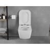 Mexen Elis Rimless WC csésze lassan záródó slim üléssel, duroplast, fényes fehér - 30910600