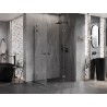 Mexen Lunar Duo cabina de duș cu ușă batantă dreapta 115 x 110 cm, transparentă, gri pistol periat - 834-115P-110L-66-00