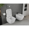 Mexen Madox Rimless wc csésze lassan záródó slim ülőkével, duroplast, fényes fehér - 30154000