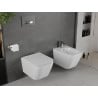 Mexen Madox vas de toaletă Rimless cu capac slim cu coborâre lentă, duroplast, alb lucios - 30154000