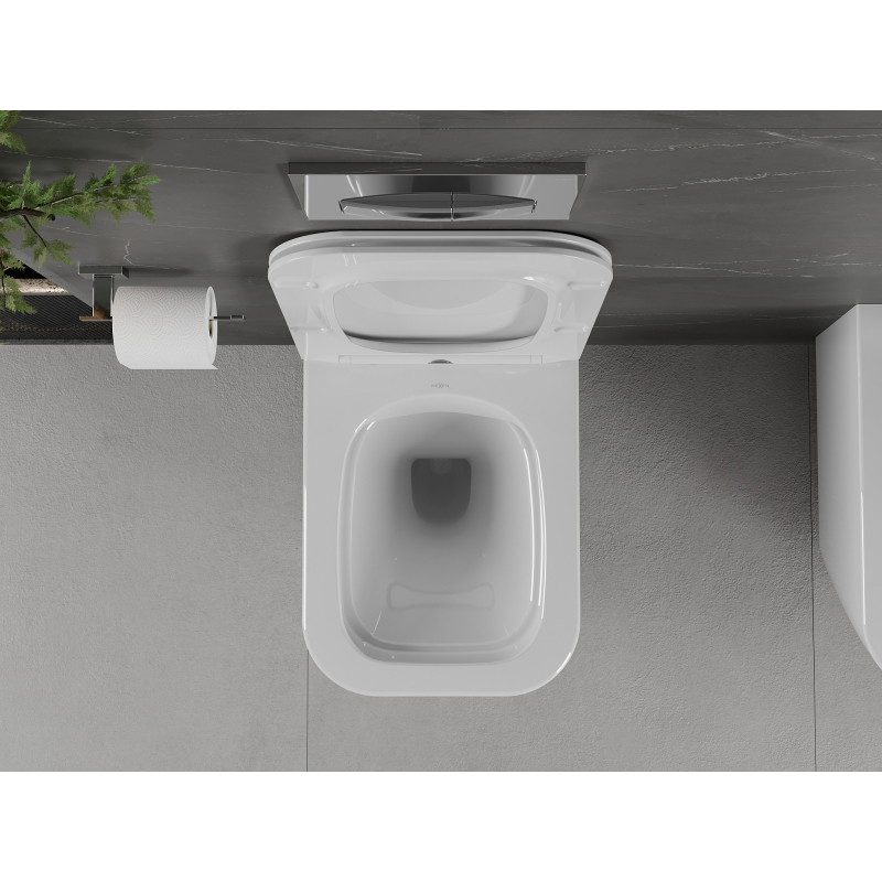 Mexen Madox vas wc Rimless cu capac cu închidere lentă slim, duroplast, alb lucios - 30154000