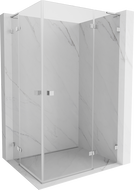 Mexen Lunar L Cabină de duș Duo cu ușă pivotantă dreapta 90 x 70 cm, transparentă, crom - 834L-090P-070L-01-00
