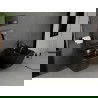 Mexen Madox vas de toaletă Rimless cu capac slim cu închidere lentă, duroplast, Negru mat - 30154070