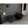 Mexen Madox perem nélküli wc csésze leeresztő automatikás ülőkével, duroplast, Fekete matt - 30154070