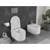 Mexen Sofia Rimless WC csésze lassan záródó slim üléssel, duroplast, fényes fehér - 30540300