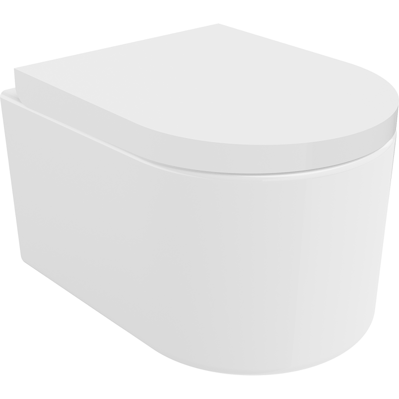 Mexen Sofia Rimless WC csésze lassan záródó kemény, duroplast, fényes fehér - 30540200