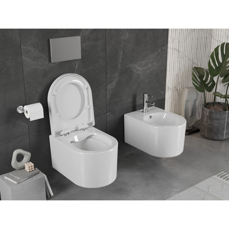 Mexen Sofia vas wc fără margini cu capac cu închidere lentă, durabil, duroplast, alb lucios - 30540200