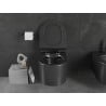 Mexen Sofia vas de toaletă Rimless cu capac slim cu închidere lentă , duroplast, Negru mat - 30540185