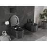 Mexen Sofia toaletă wc Rimless cu capac cu cădere lentă slim, duroplast, negru mat - 30540185
