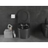 Mexen Sofia vas de toaletă Rimless cu capac cu închidere lentă slim, duroplast, negru mat - 30541085
