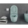 Mexen Lena perem nélküli wc csésze leeresztő automatikás ülőkével, duroplast, Világoszöld matt - 30224048